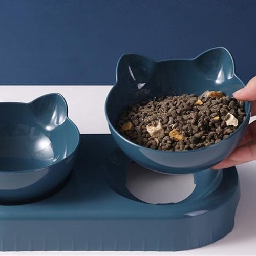 Chats Coquets - Ensemble Fontaine à bulles automatique - 2 mangeoires - Chats Coquets