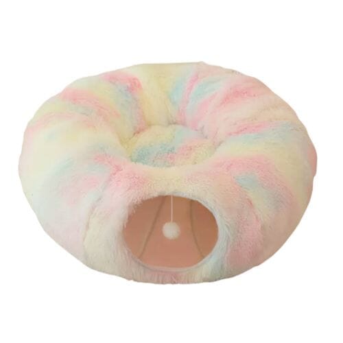 Chats Coquets - Lit Cocoon 2 en 1 pour Chats - Tunnel et Panier - Chats Coquets