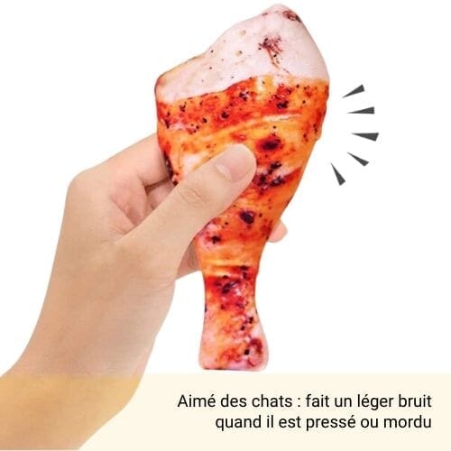 Chats Coquets - Lot de 5 Jouets Imitation Poulet Poisson Crevette pour Chats - Chats Coquets
