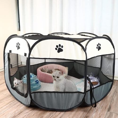 Chats Coquets - Parc pour chats pliable - Chats Coquets