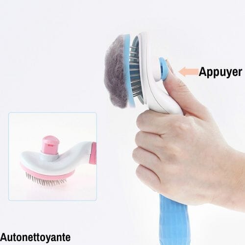 Chats Coquets - Brosse Autonettoyante CoolComb - Meilleur accessoire de toilettage des Chats - Chats Coquets