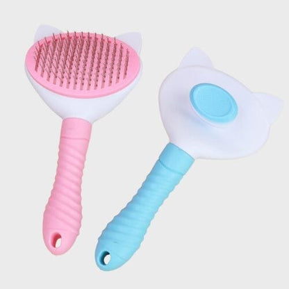 Chats Coquets - Brosse autonettoyante Oreilles de chat - Accessoire de toilettage pour chats - Chats Coquets